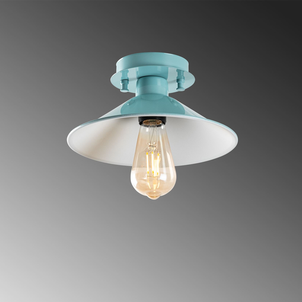 Konik Metal Ceiling Light in Turquoise