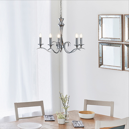 Kora 5 Lights Ceiling Pendant Light In Chrome