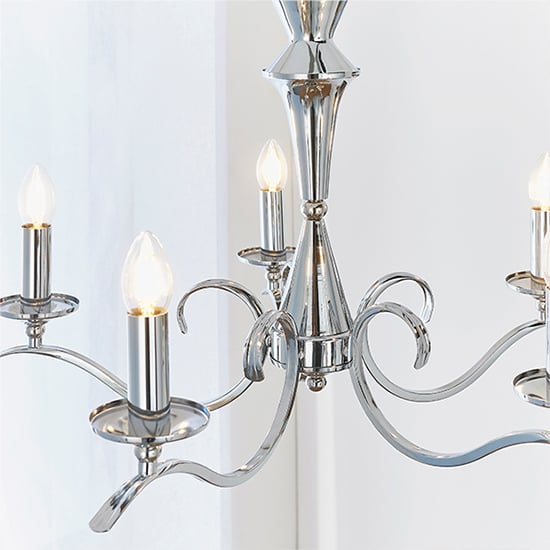 Kora 5 Lights Ceiling Pendant Light In Chrome
