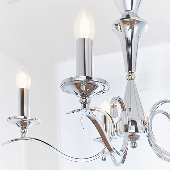 Kora 5 Lights Ceiling Pendant Light In Chrome