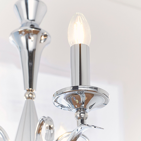 Kora 5 Lights Ceiling Pendant Light In Chrome