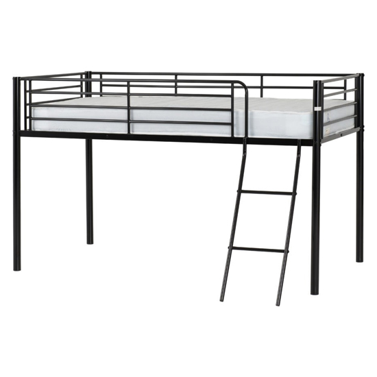 Kyoto Metal Mid Sleeper Bunk Bed In Black
