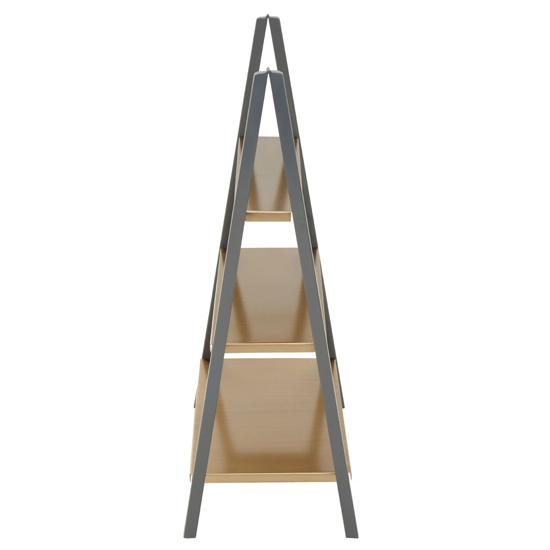 Koura Metal 3 Tier Shelving Unit In Gold And Grey