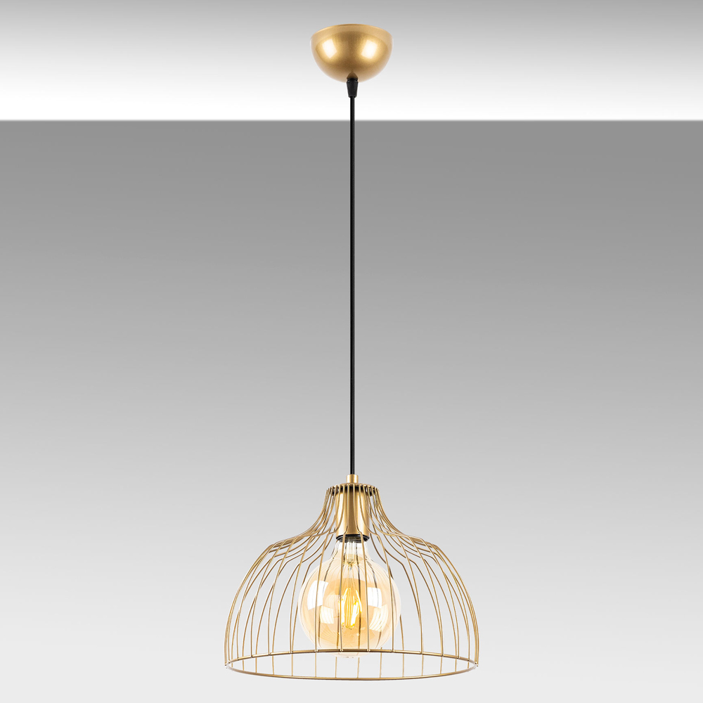 Kozan Metal Ceiling Pendant Light in Gold