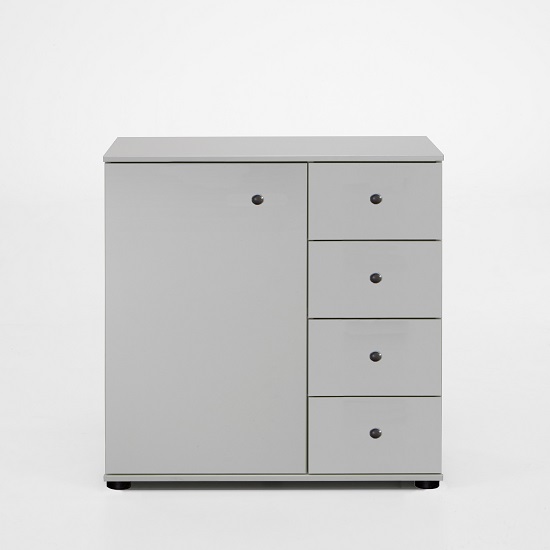 Read more about Krefeld wooden chest of drawers in white with 4 drawers