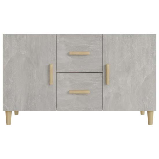 Krefeld Wooden Sideboard 2 Doors 2 Drawers In Concrete Effect