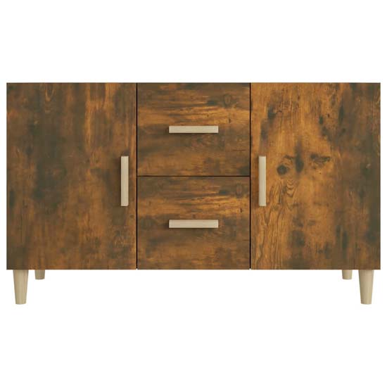 Krefeld Wooden Sideboard 2 Doors 2 Drawers In Smoked Oak