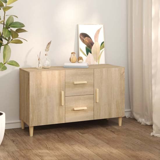 Read more about Krefeld wooden sideboard 2 doors 2 drawers in sonoma oak