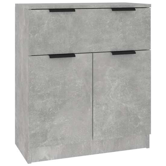 Krefeld Wooden Sideboard With 4 Doors 1 Drawer In Concrete Effect