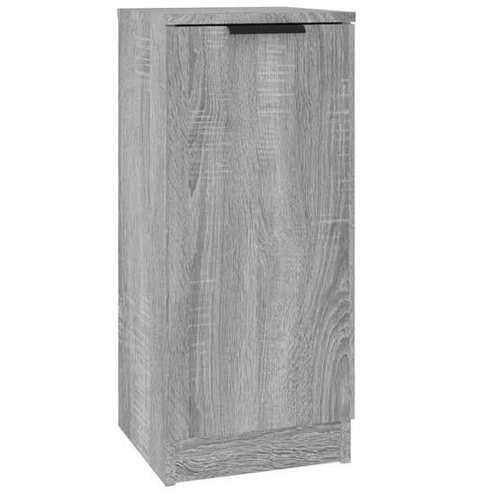 Krefeld Wooden Sideboard With 4 Doors 1 Drawer In Grey Sonoma Oak