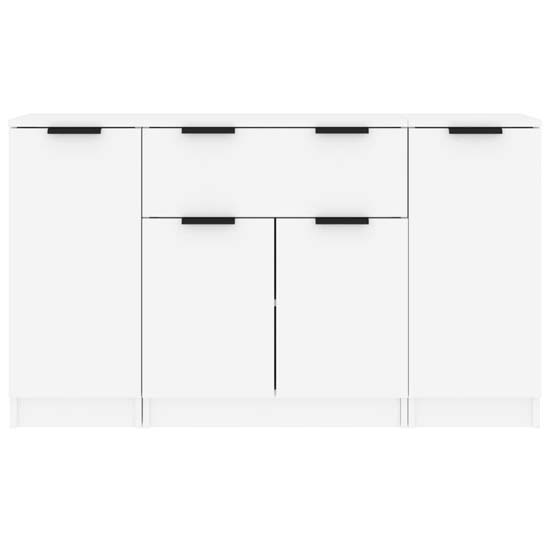 Krefeld Wooden Sideboard With 4 Doors 1 Drawer In White