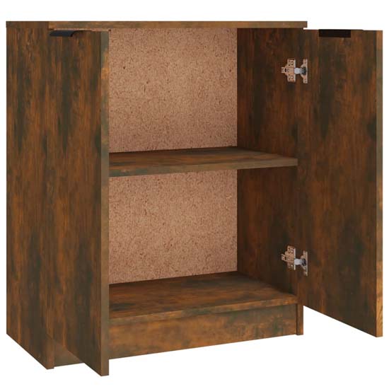 Krefeld Wooden Sideboard With 6 Doors In Smoked Oak
