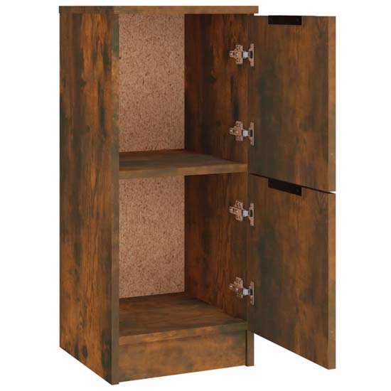 Krefeld Wooden Sideboard With 6 Doors In Smoked Oak