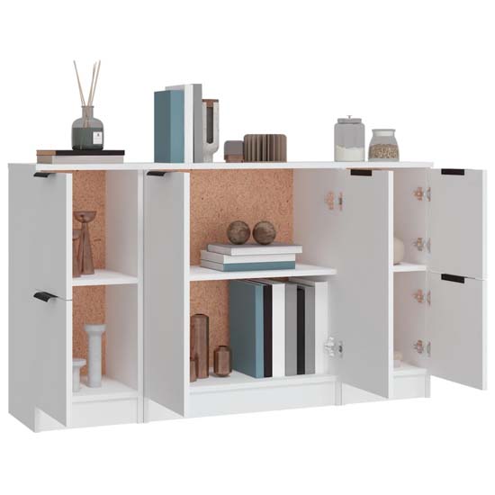 Krefeld Wooden Sideboard With 6 Doors In White