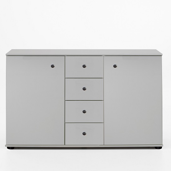 Read more about Krefeld sideboard in white with 2 doors and 4 drawers