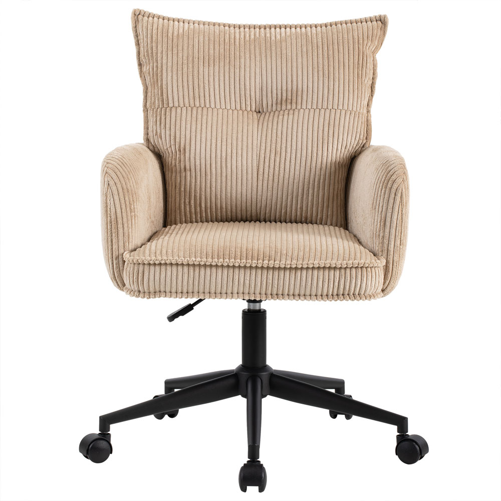 Krelion Fabric Home and Office Chair in Cream