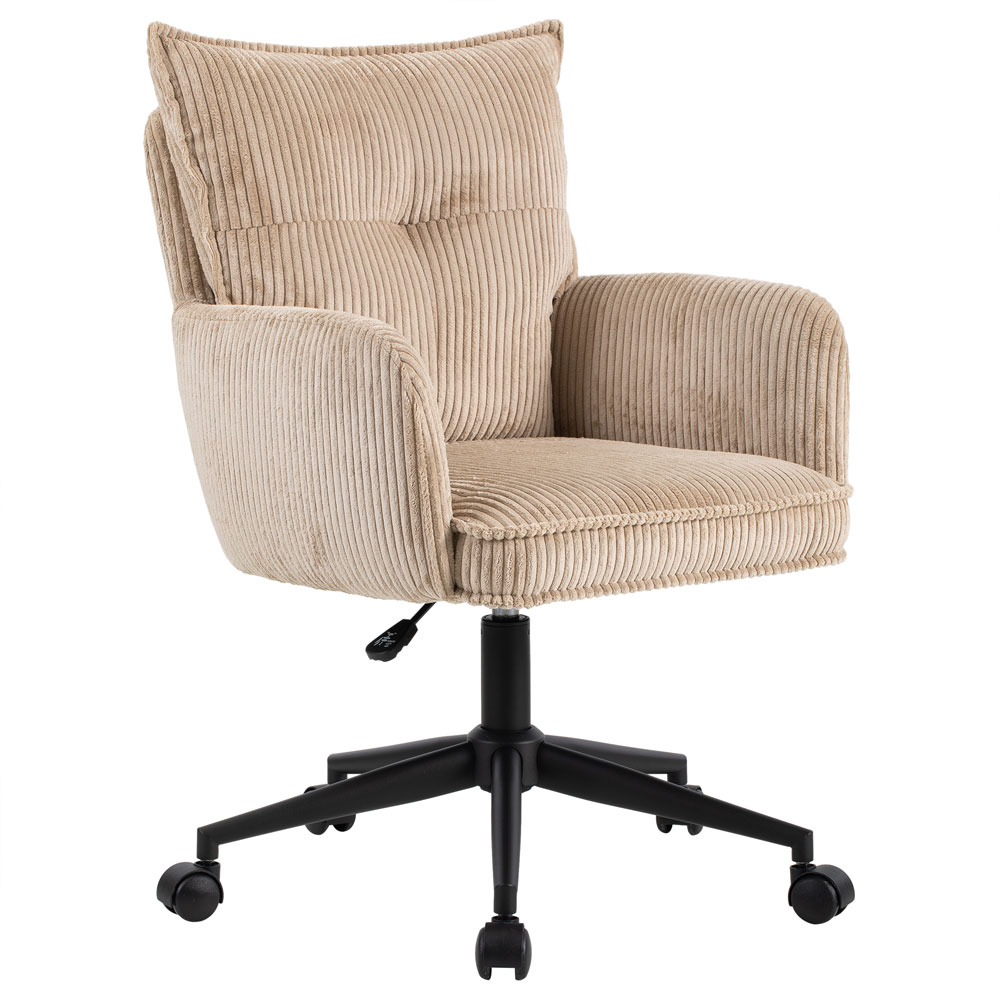 Krelion Fabric Home and Office Chair in Cream