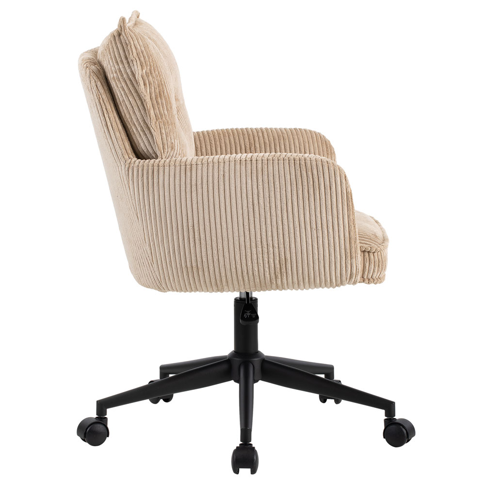 Krelion Fabric Home and Office Chair in Cream