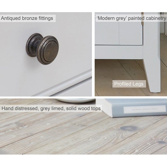 Krista Wooden Shoe Storage Cabinet In Grey With 2 Doors_3