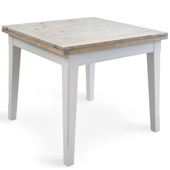 Read more about Krista wooden extendable dining table square in grey