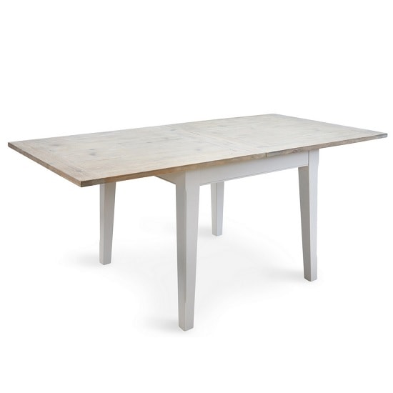 Krista Wooden Extendable Dining Table Square In Grey_3