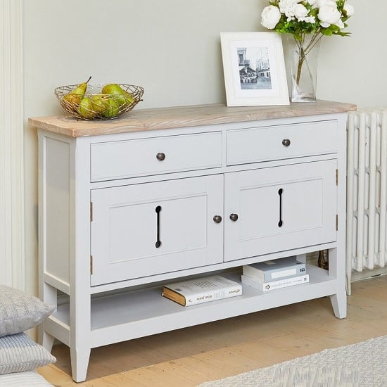 Krista Wooden Small Sideboard Or Console Table In Grey_3