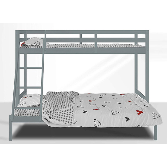 Krolam Wooden Twin Sleeper Bunk Bed In Grey_2