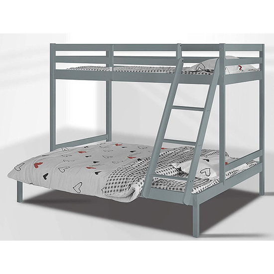 Krolam Wooden Twin Sleeper Bunk Bed In Grey_3