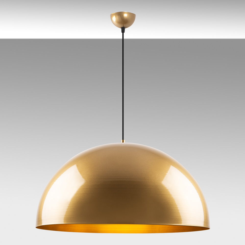 Kure Large Metal Ceiling Pendant Light in Gold