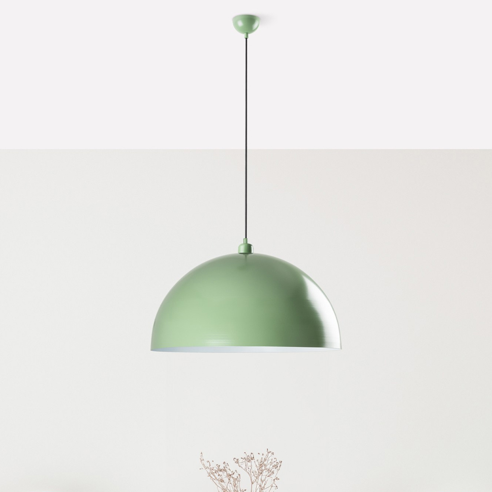 Kure Large Metal Ceiling Pendant Light in Mint
