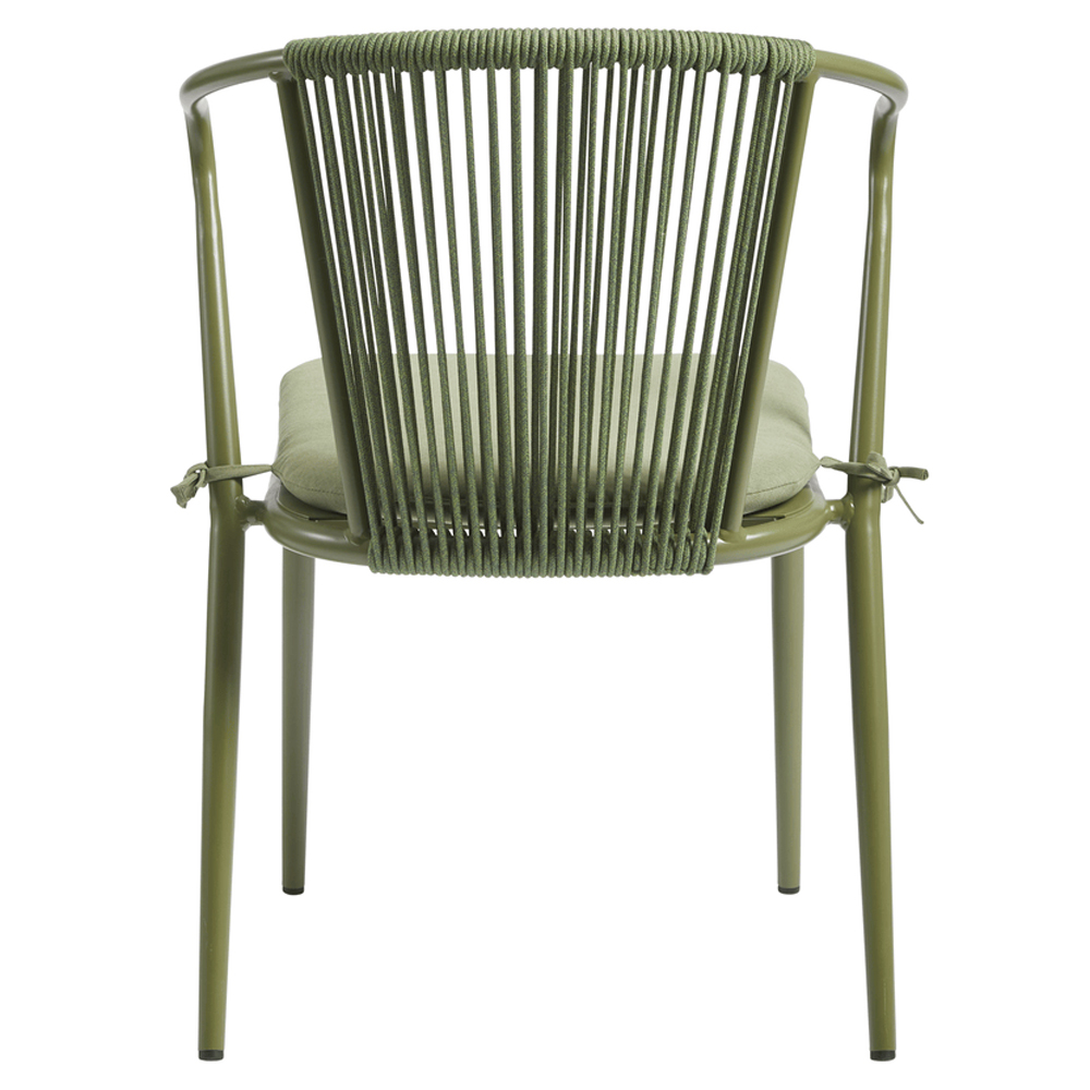 Kutztown Aluminium Outdoor Armchair In Olive Green