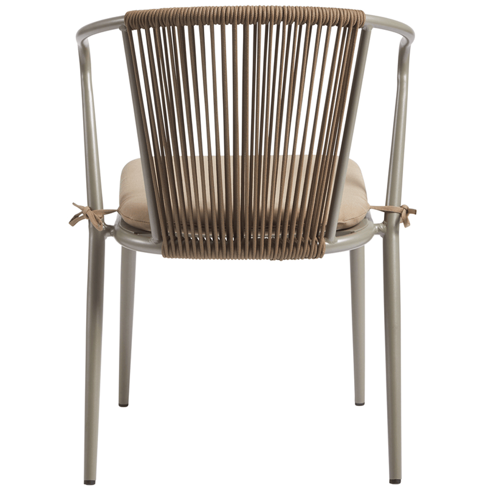 Kutztown Aluminium Outdoor Armchair In Taupe