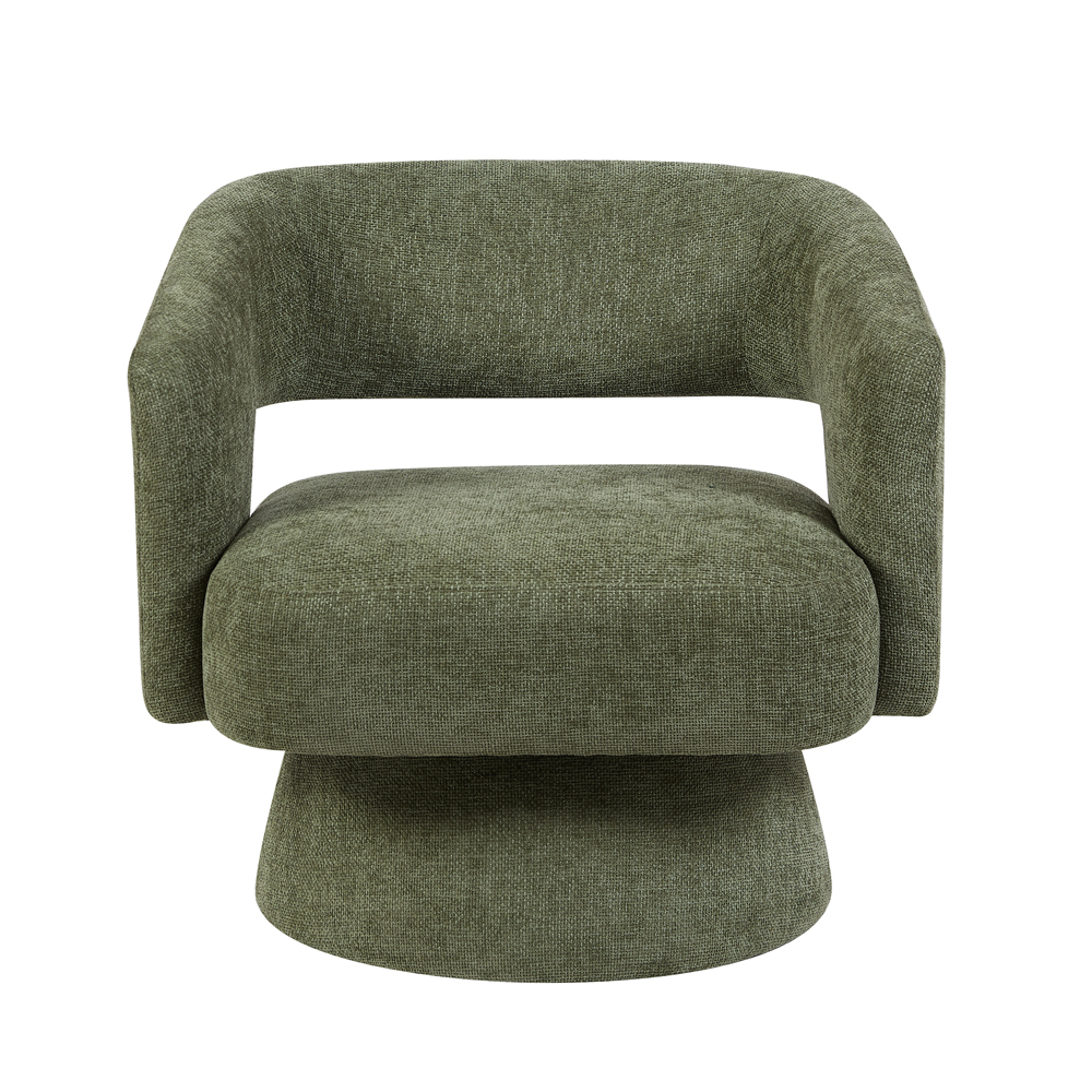 Kynel Fabric Accent Chair in Green