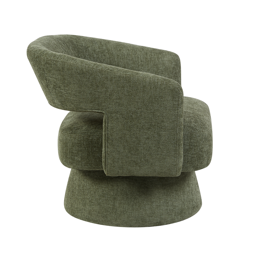 Kynel Fabric Accent Chair in Green