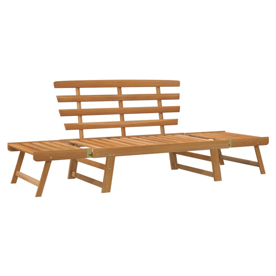 Kyra Wooden 2 In 1 Garden Seating Bench In Natural