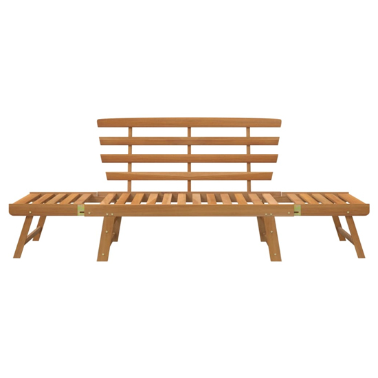 Kyra Wooden 2 In 1 Garden Seating Bench In Natural