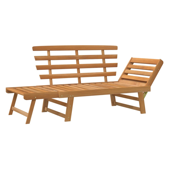 Kyra Wooden 2 In 1 Garden Seating Bench In Natural