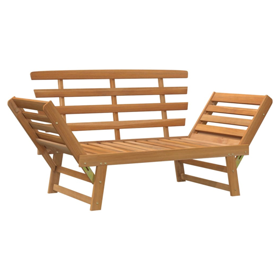 Kyra Wooden 2 In 1 Garden Seating Bench In Natural