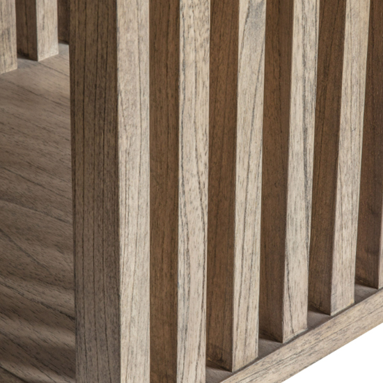 Kyron Wooden Square Side Table In Natural
