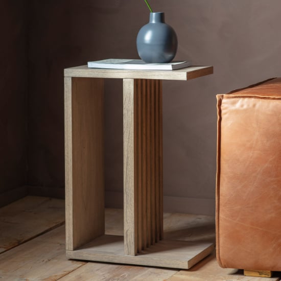 Read more about Kyron supper wooden lamp table in natural