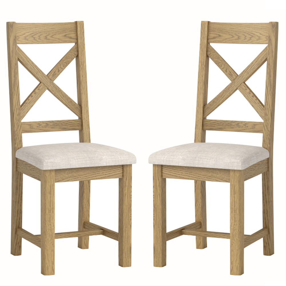 Kysen Oval Wooden Extending Dining Table with 6 Chairs in Oak