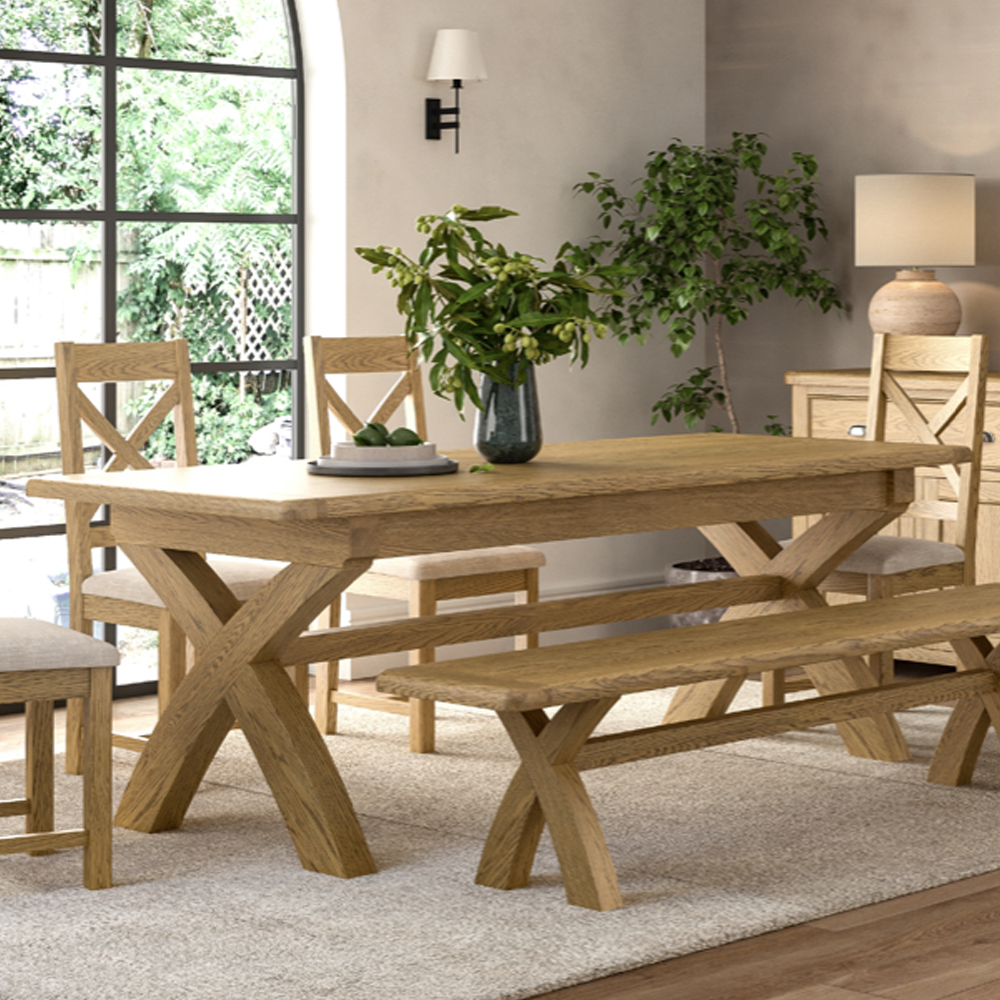 Kysen Rectangular Wooden Dining Table in Oak