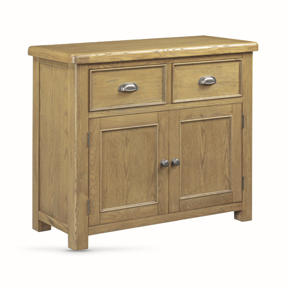 Kysen Wooden Sideboard with 2 Doors 2 Drawers in Oak