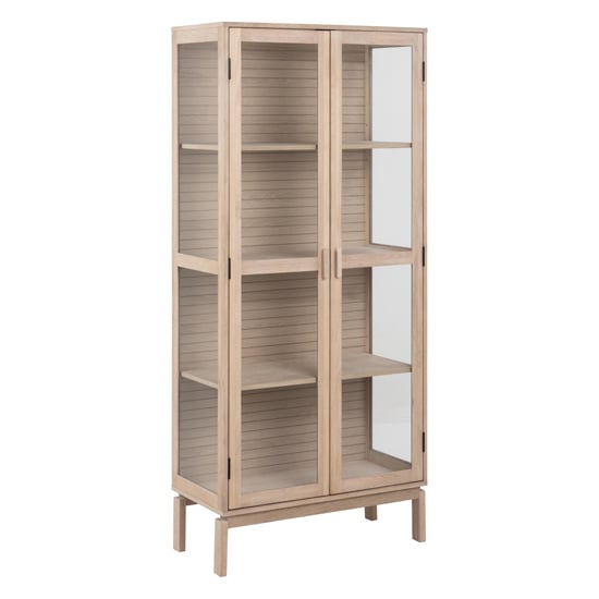 Read more about Labasa bookcase 3 shelves in white pigmented oiled oak