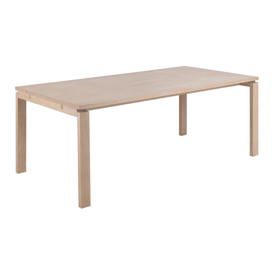Labasa Dining Table In White Pigmented Oiled Oak