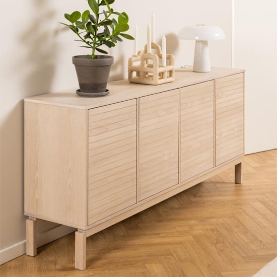 Read more about Labasa sideboard 4 doors in white pigmented oiled oak