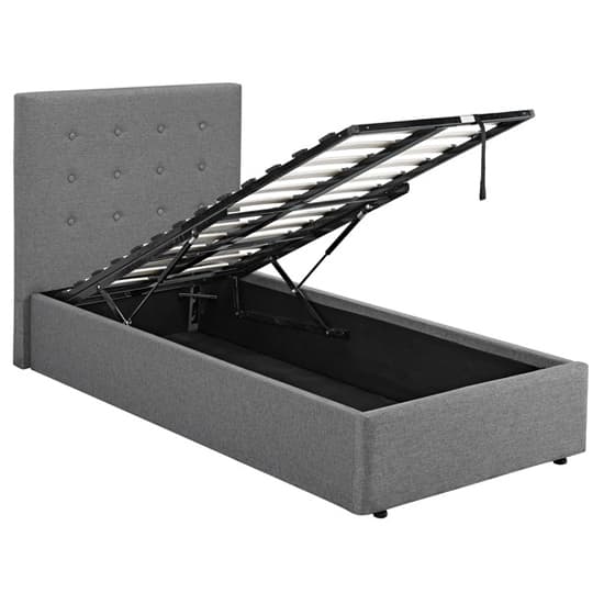 Photo of Lacer plus fabric single bed in grey