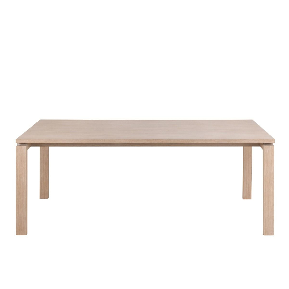 Lacey Wooden Dining Table Rectangular In White Oak