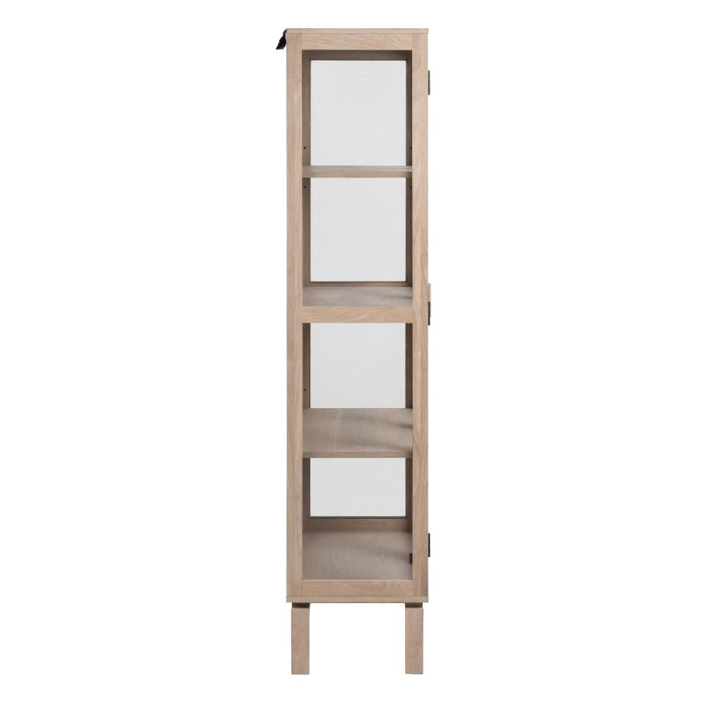 Lacey Wooden Display Cabinet With 2 Doors In White Oak
