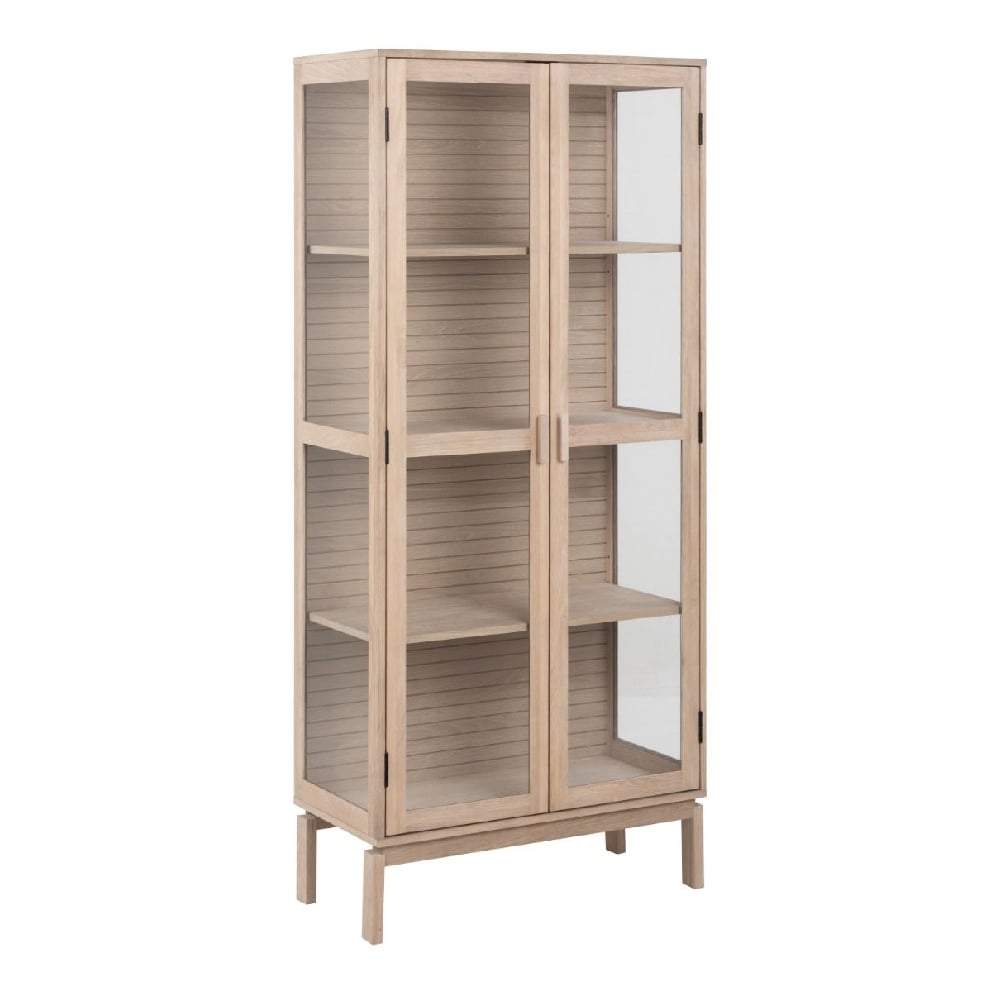 Read more about Lacey wooden display cabinet with 2 doors in white oak